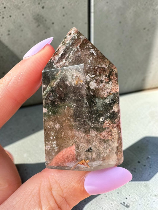 Garden Quartz (lodolite) Point