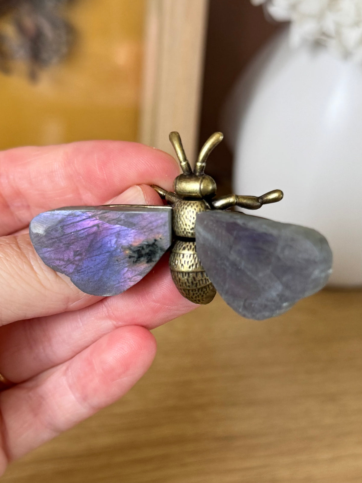 Labradorite Metal Bee