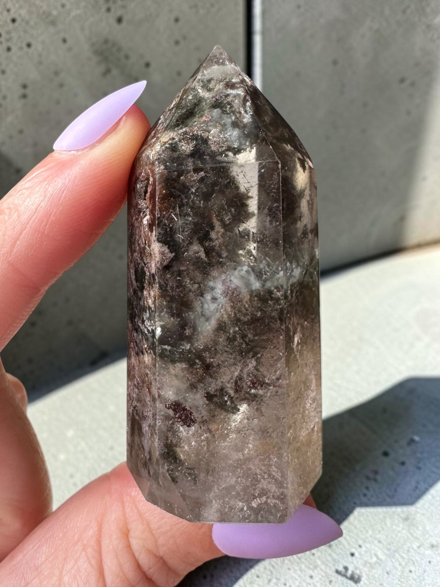 Garden Quartz (lodolite) Point