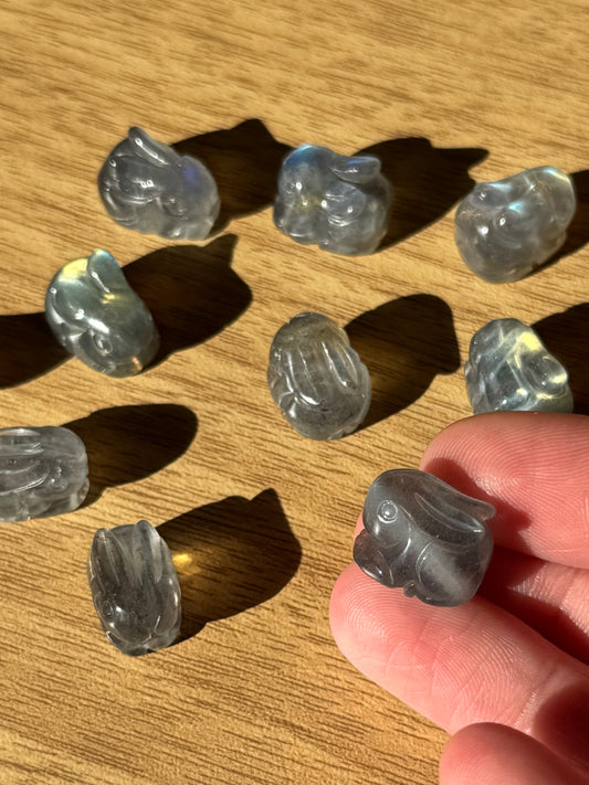 Labradorite Mini Rabbit Carving | Intuitively Chosen
