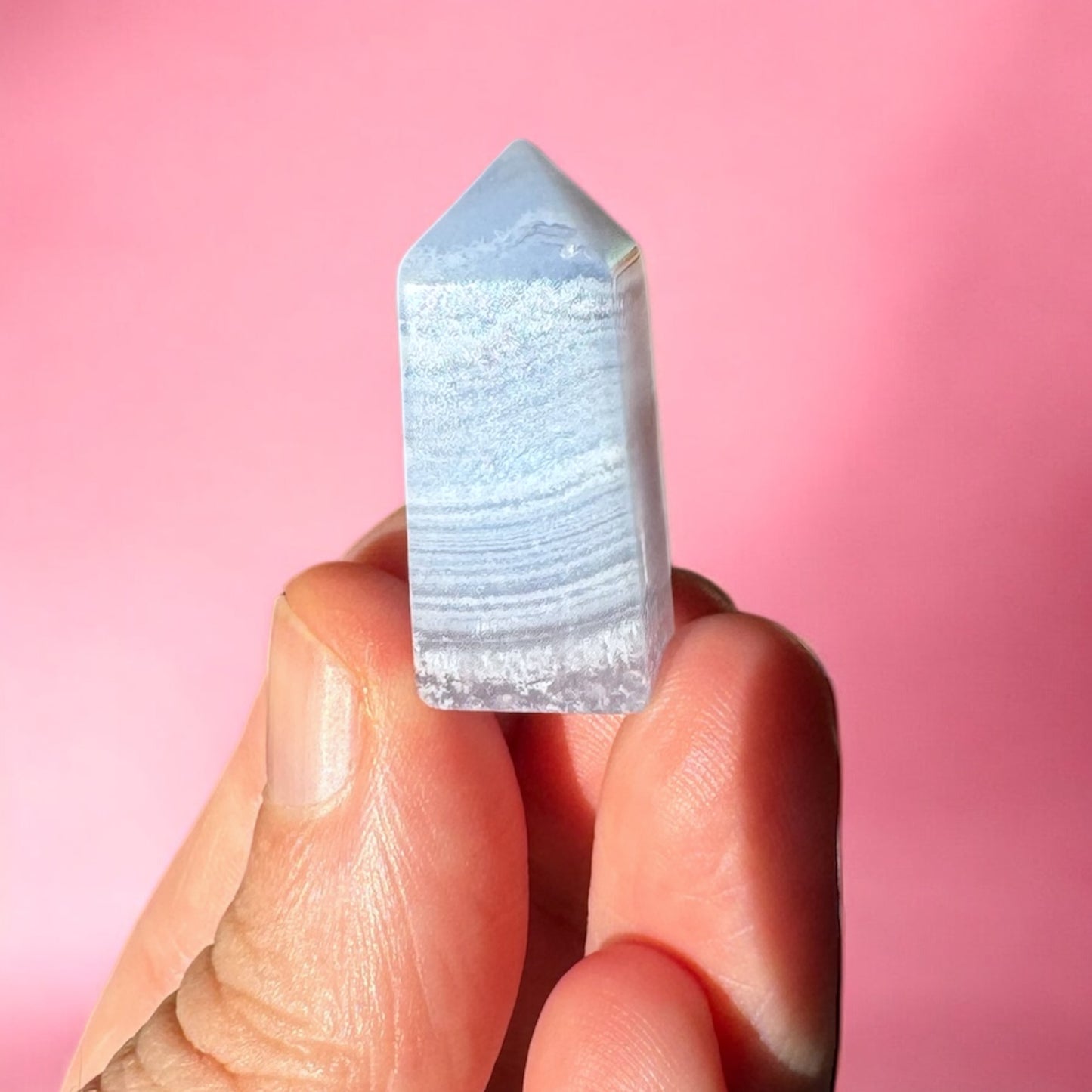 Mini Blue Lace Agate Point (f)