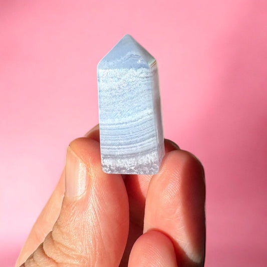 Mini Blue Lace Agate Point (f)