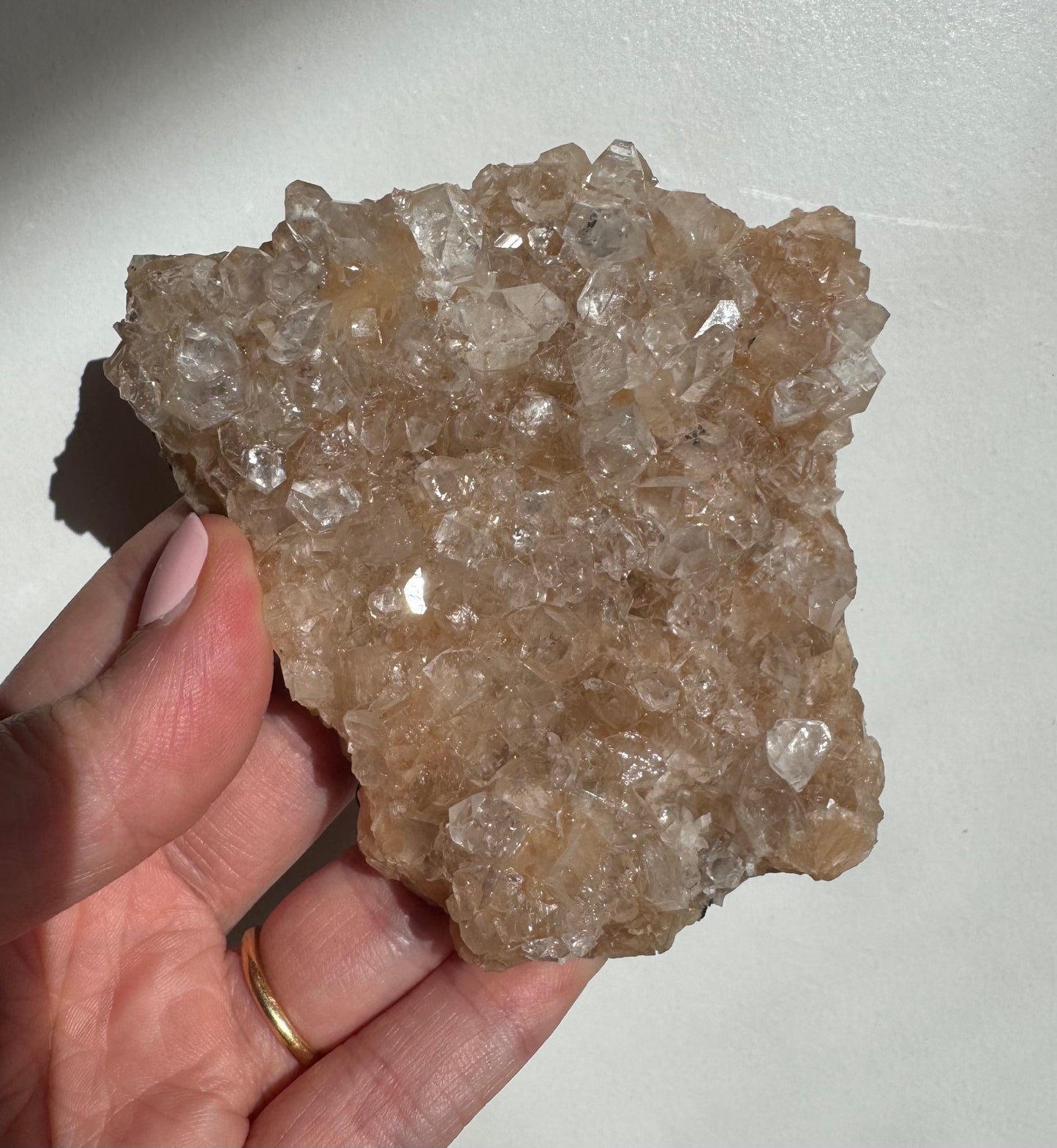 Peach Diamond Apophyllite Cluster/Specimen