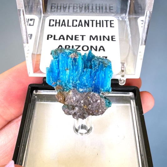Electric Blue Chalcanthite Specimen