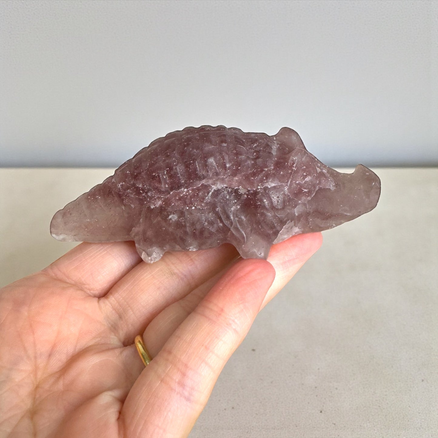 Strawberry Quartz Crocodile