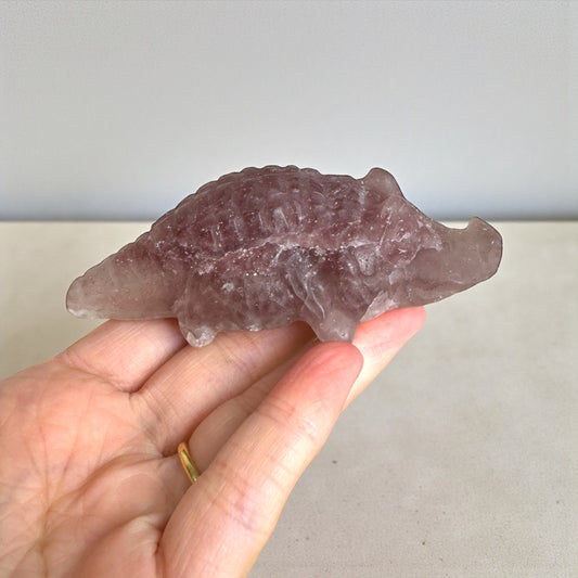 Strawberry Quartz Crocodile
