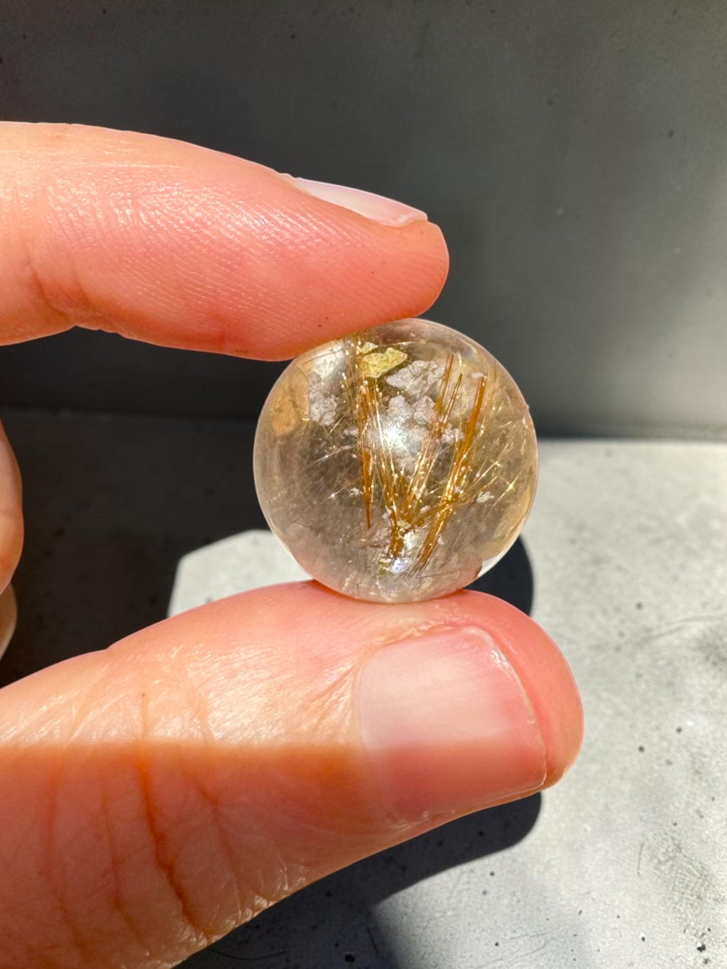 Golden Rutile Mini Sphere