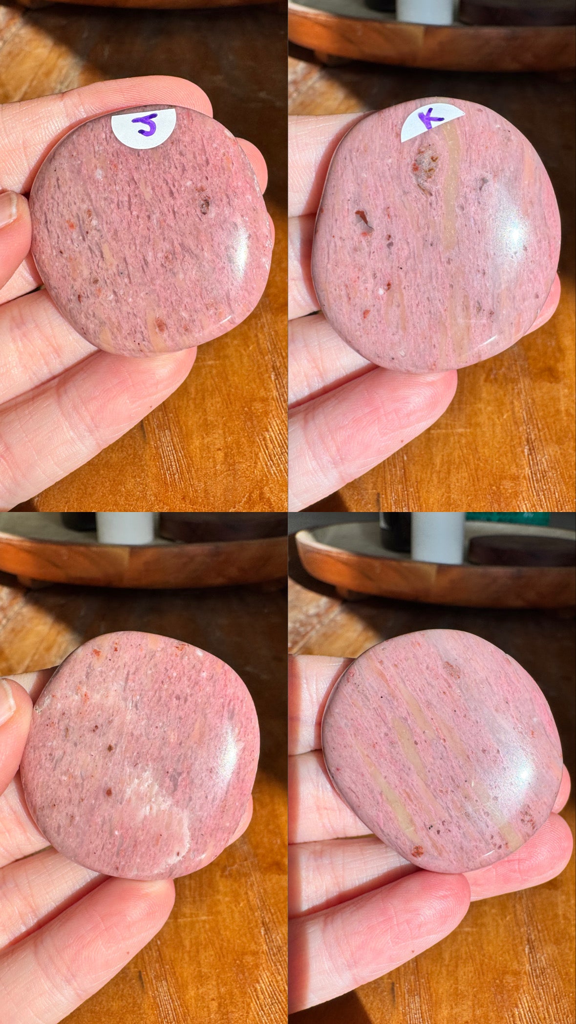 Pink Petrified Wood Flat Stones | Choose Your Own