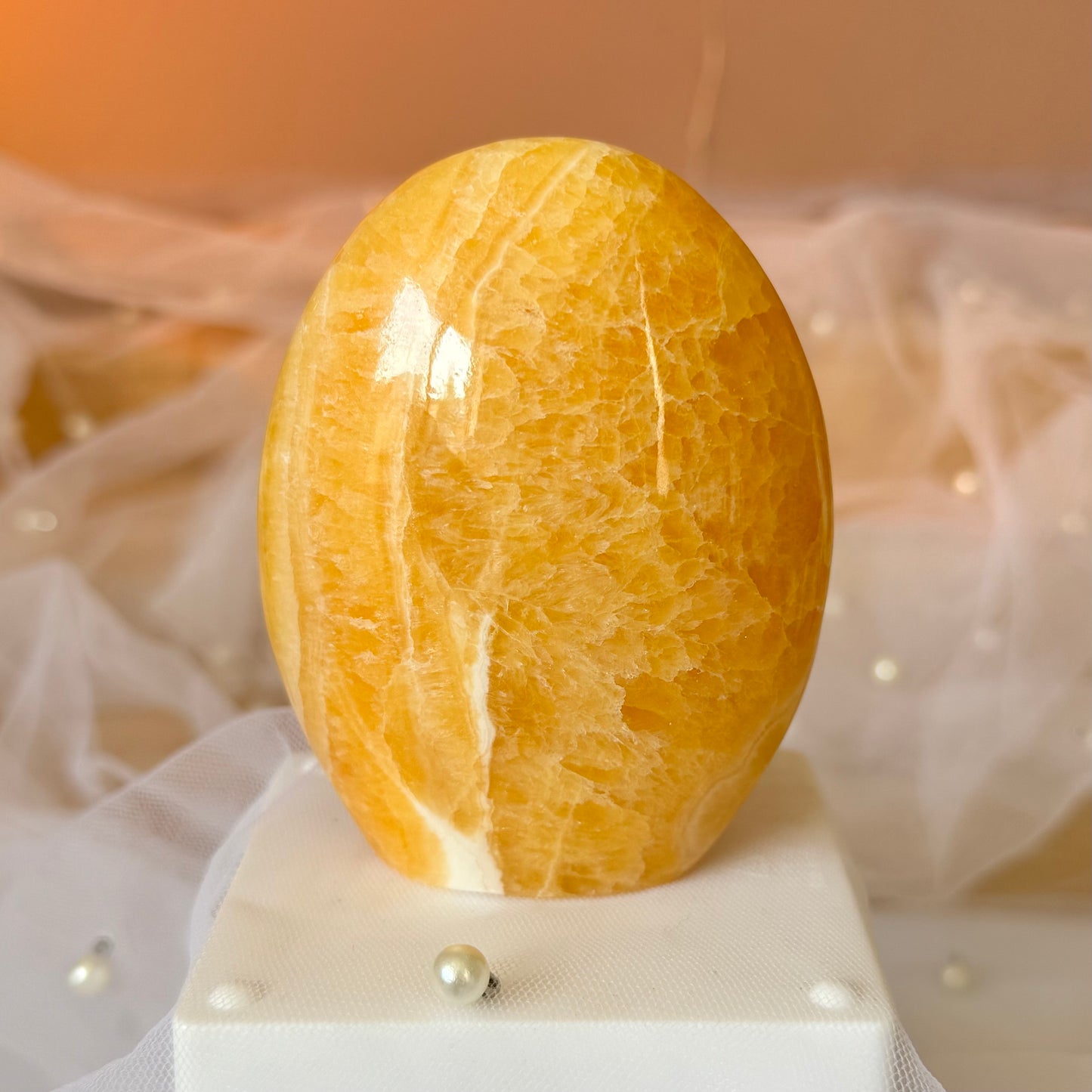 Orange Calcite Freeform (a)