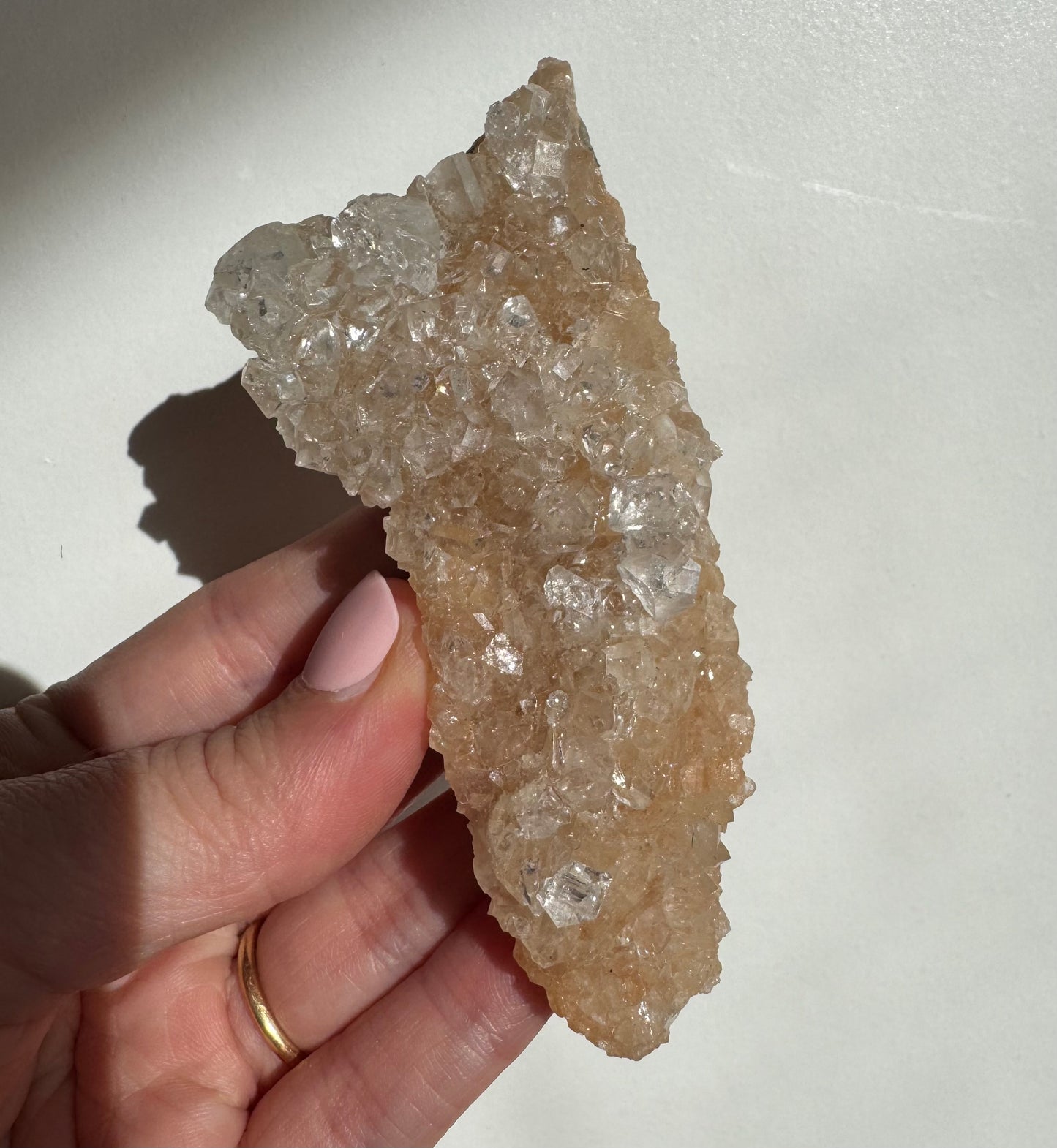 Peach Diamond Apophyllite Cluster/Specimen