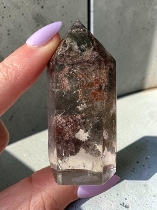 Garden Quartz (lodolite) Point