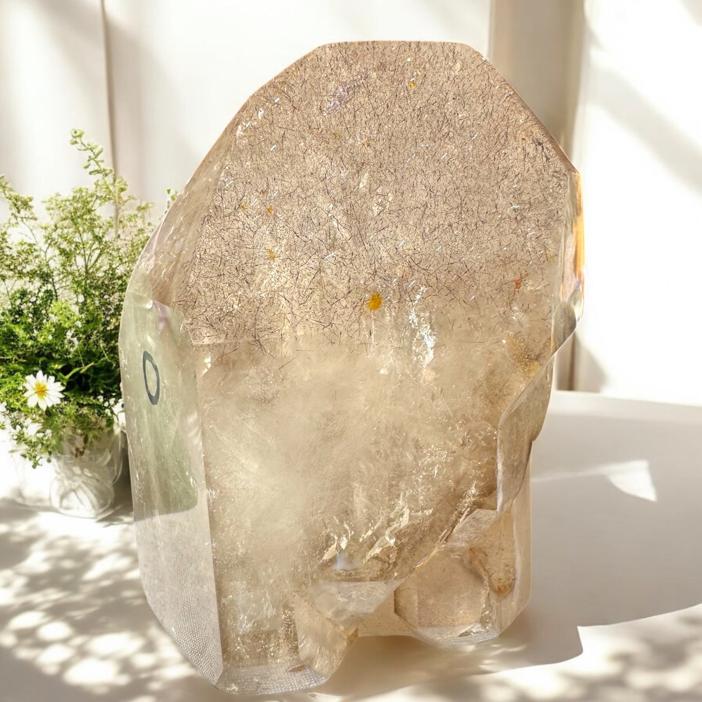 Included Quartz With Enhydro Tower