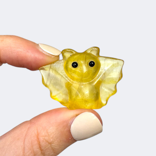 Fluorite Bat Carving (e)