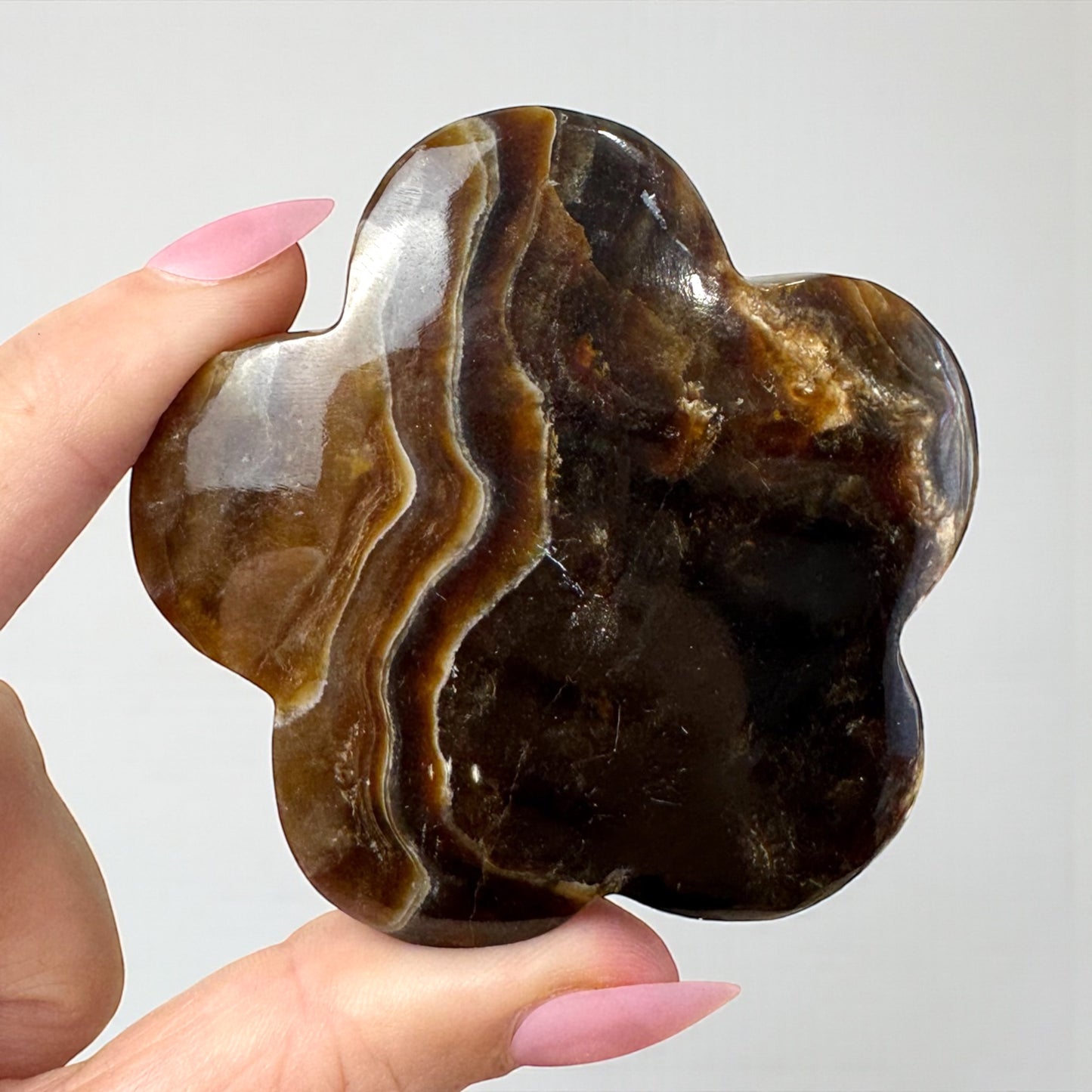 Chocolate Calcite Daisy Carving (Copy)