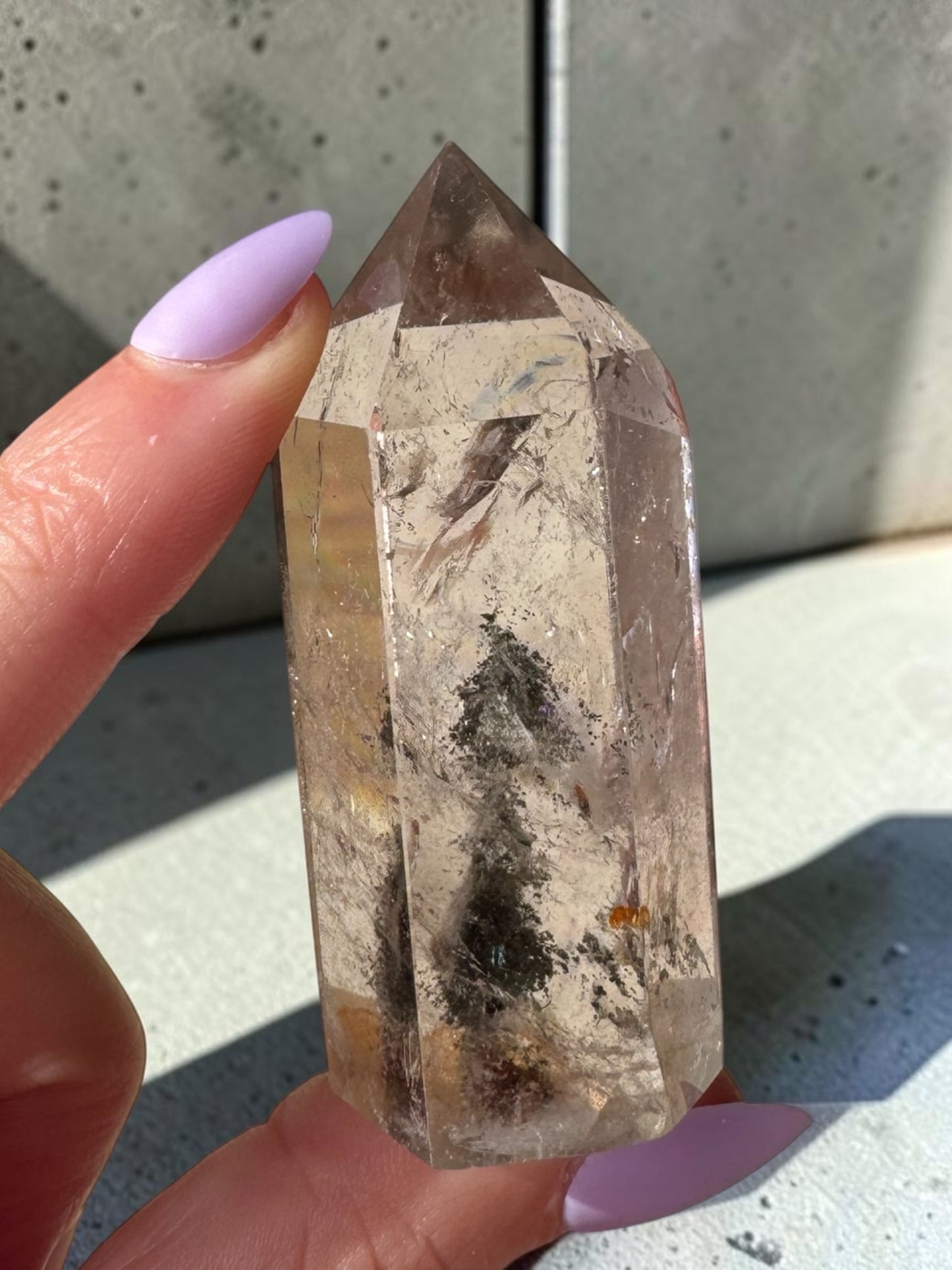 Garden Quartz (lodolite) Point