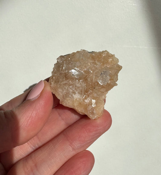 Peach Diamond Apophyllite Cluster/Specimen (E)