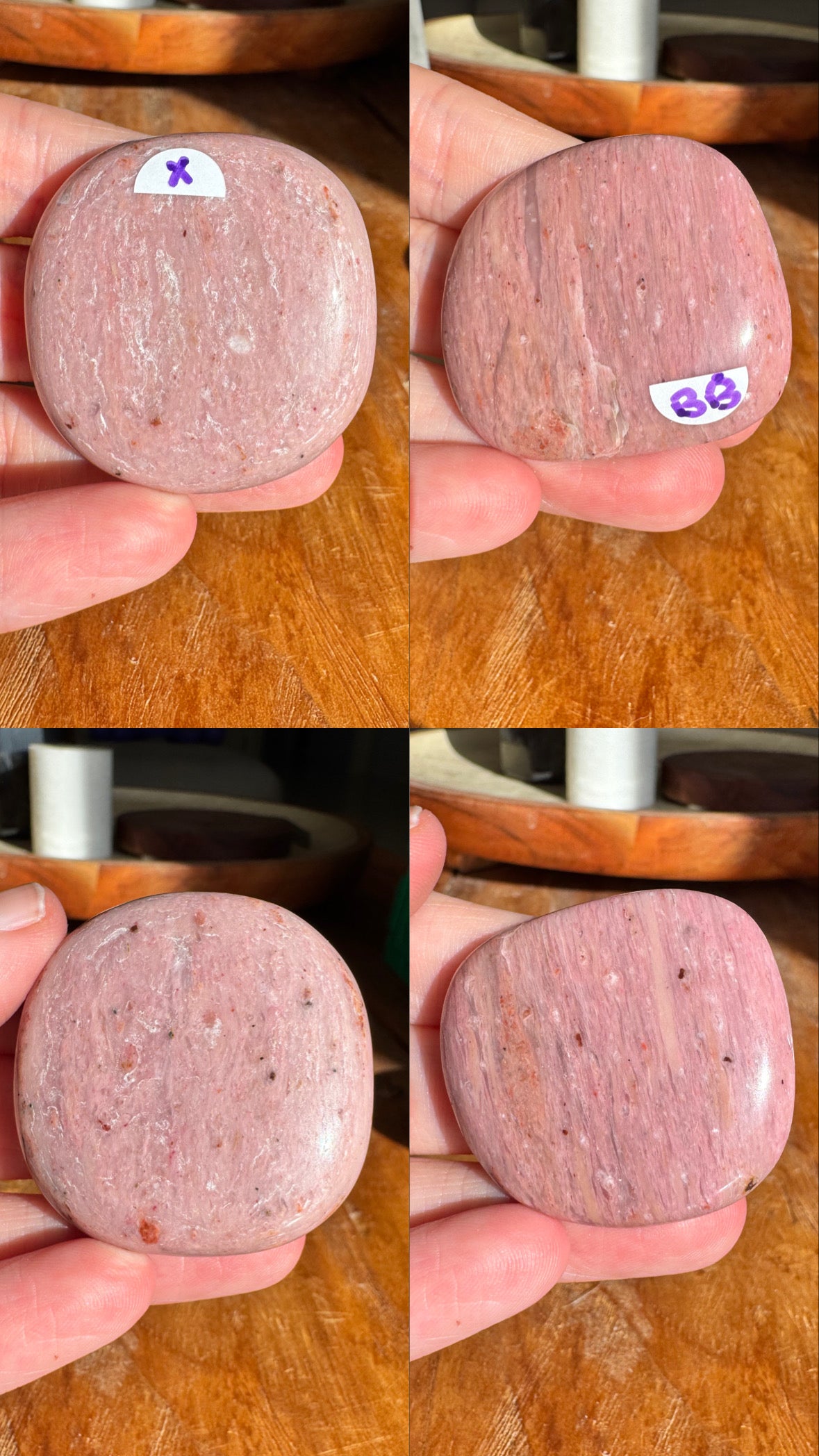 Pink Petrified Wood Flat Stones | Choose Your Own