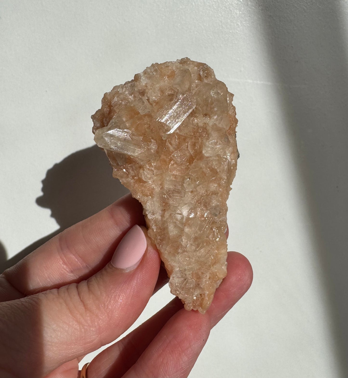 Peach Diamond Apophyllite Cluster/Specimen (D)