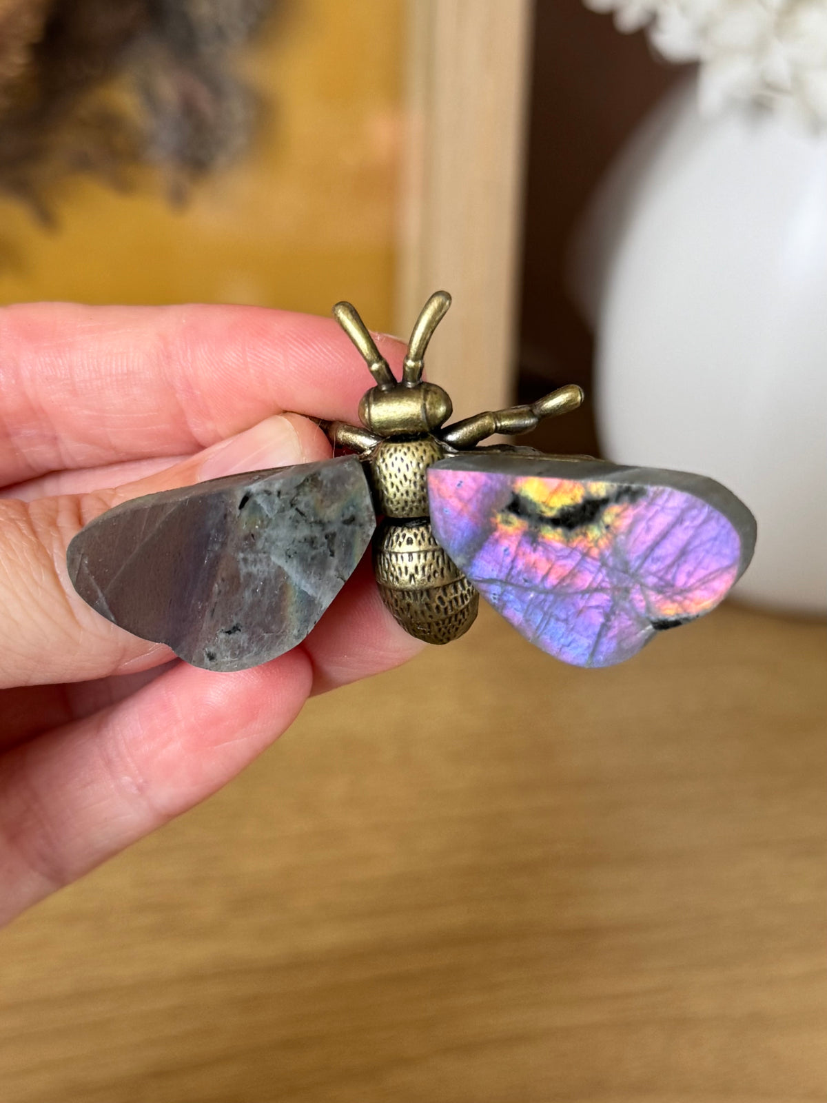 Labradorite Metal Bee
