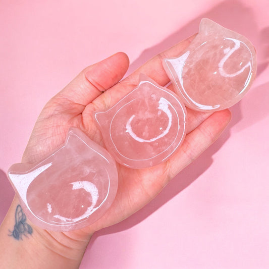 Rose Quartz Cat Trinket Dish | Intuitively Chosen
