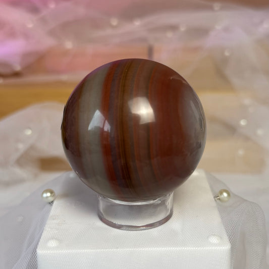 Pink Banded Onyx Sphere (d)