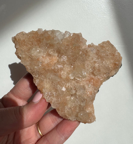 Peach Diamond Apophyllite Cluster/Specimen