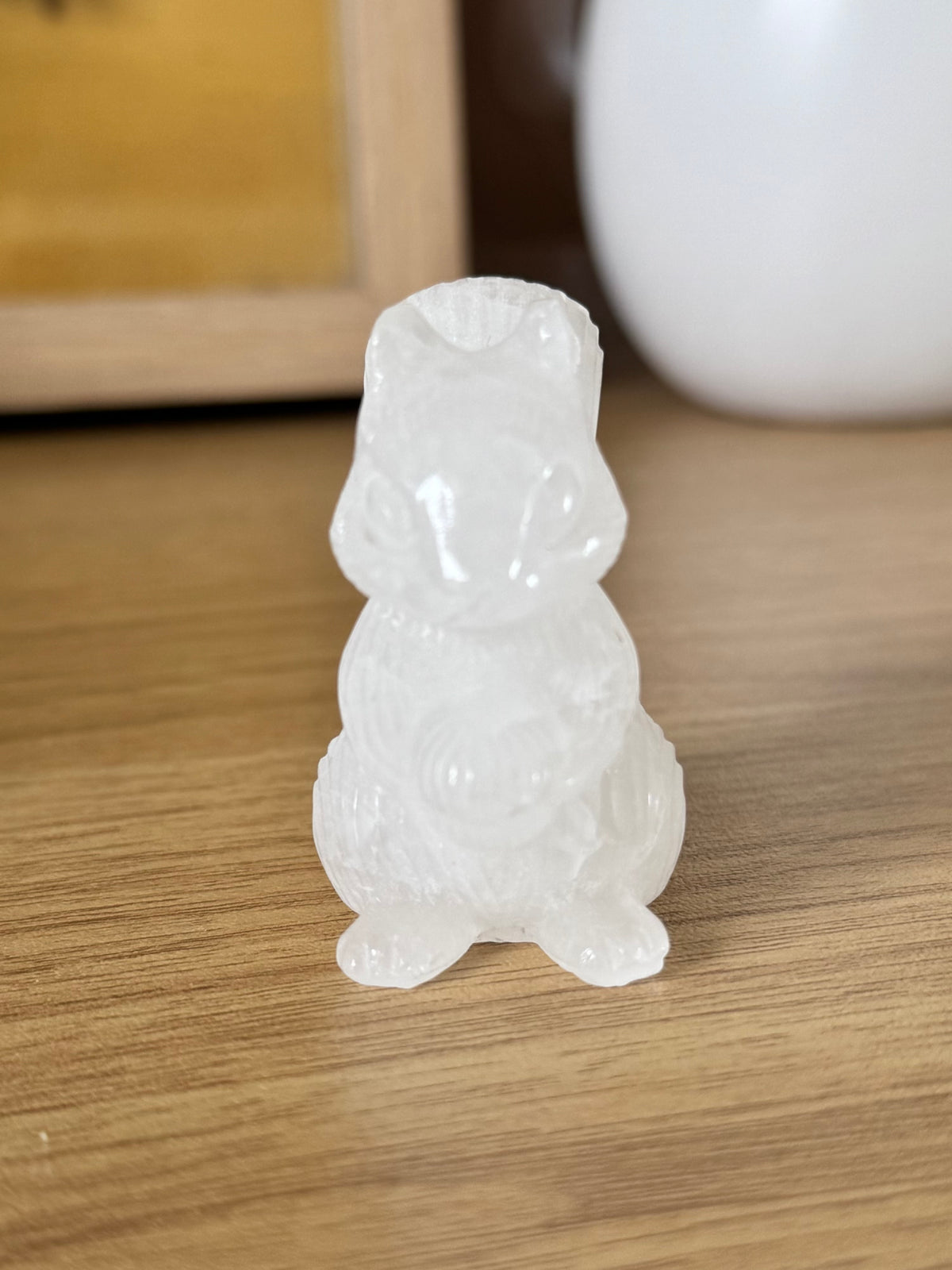 Quartz Squirrel Carving