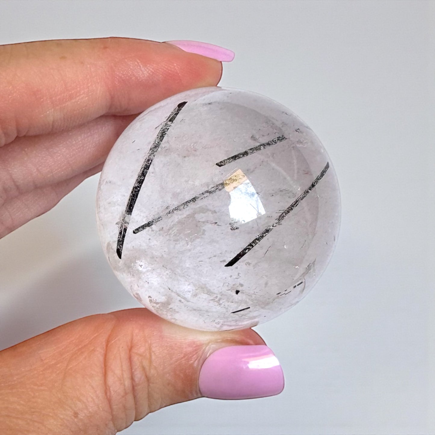 Tourmaline in Quartz Sphere 4cm