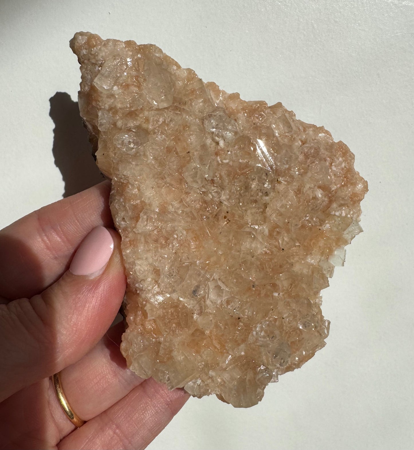 Peach Diamond Apophyllite Cluster/Specimen (B)