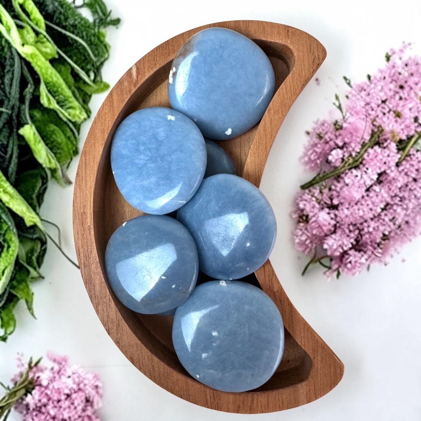 Angelite Flatstones |Intuitively Chosen