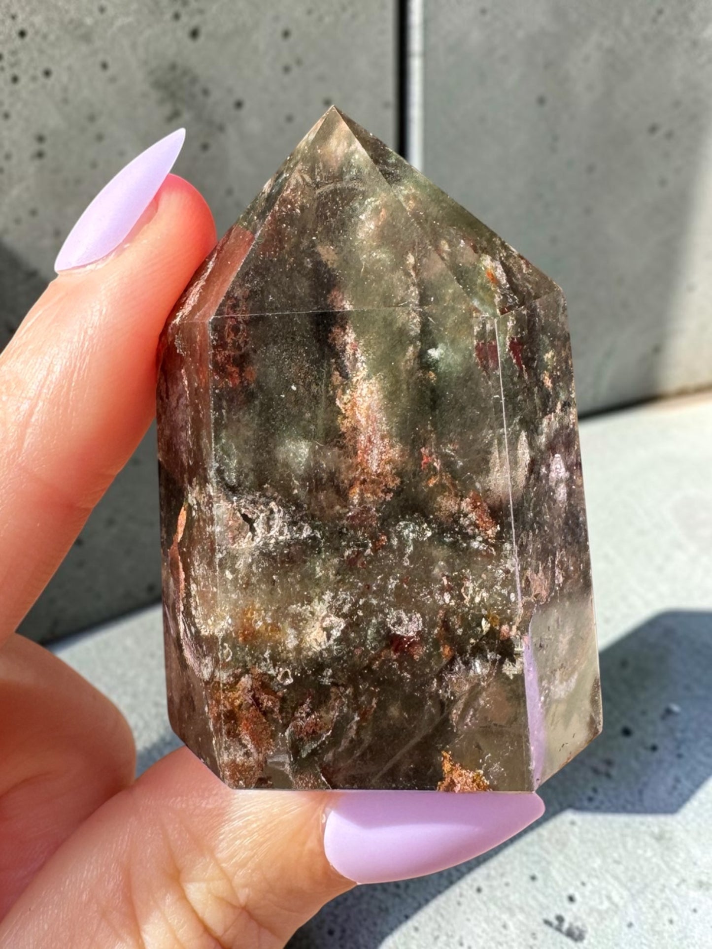 Garden Quartz (lodolite) Point