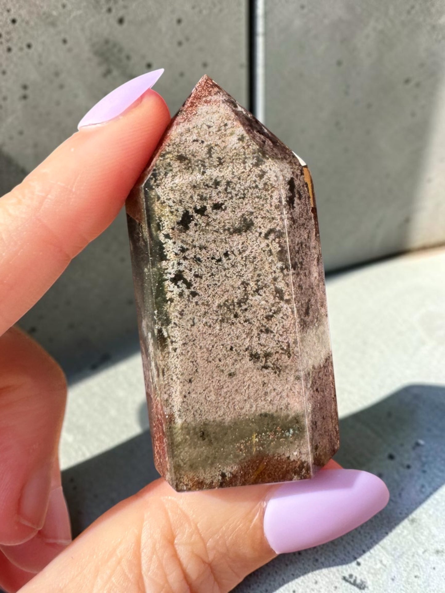 Garden Quartz (lodolite) Point
