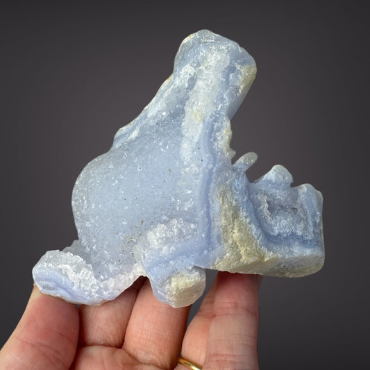 Blue Lace Agate Raw Druzy Cluster