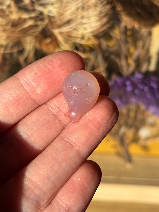 Alashan Agate Mini Seal Carving