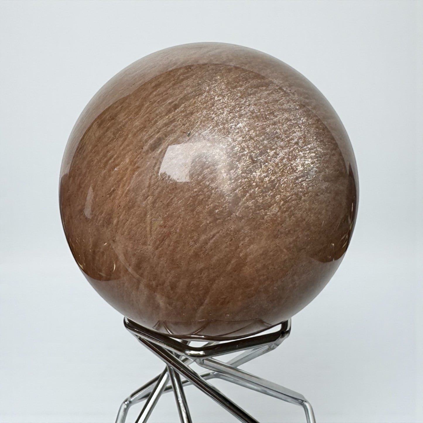 Peach Moonstone Palmstone Sphere (c)