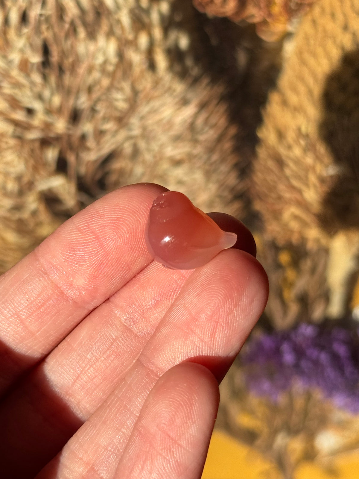 Alashan Agate Mini Pigeon Carving