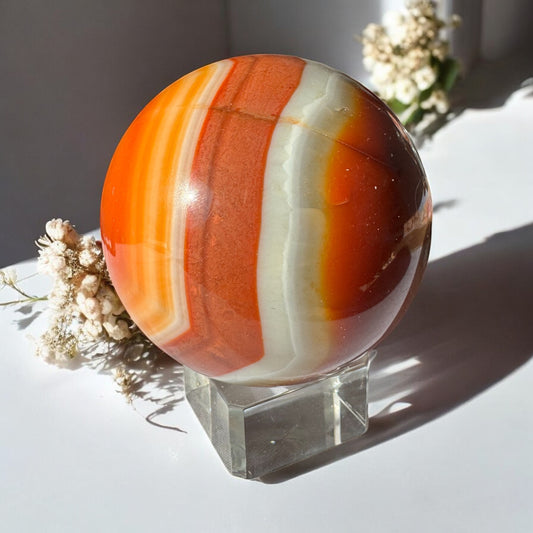 Carnelian Sphere (a) 6cm