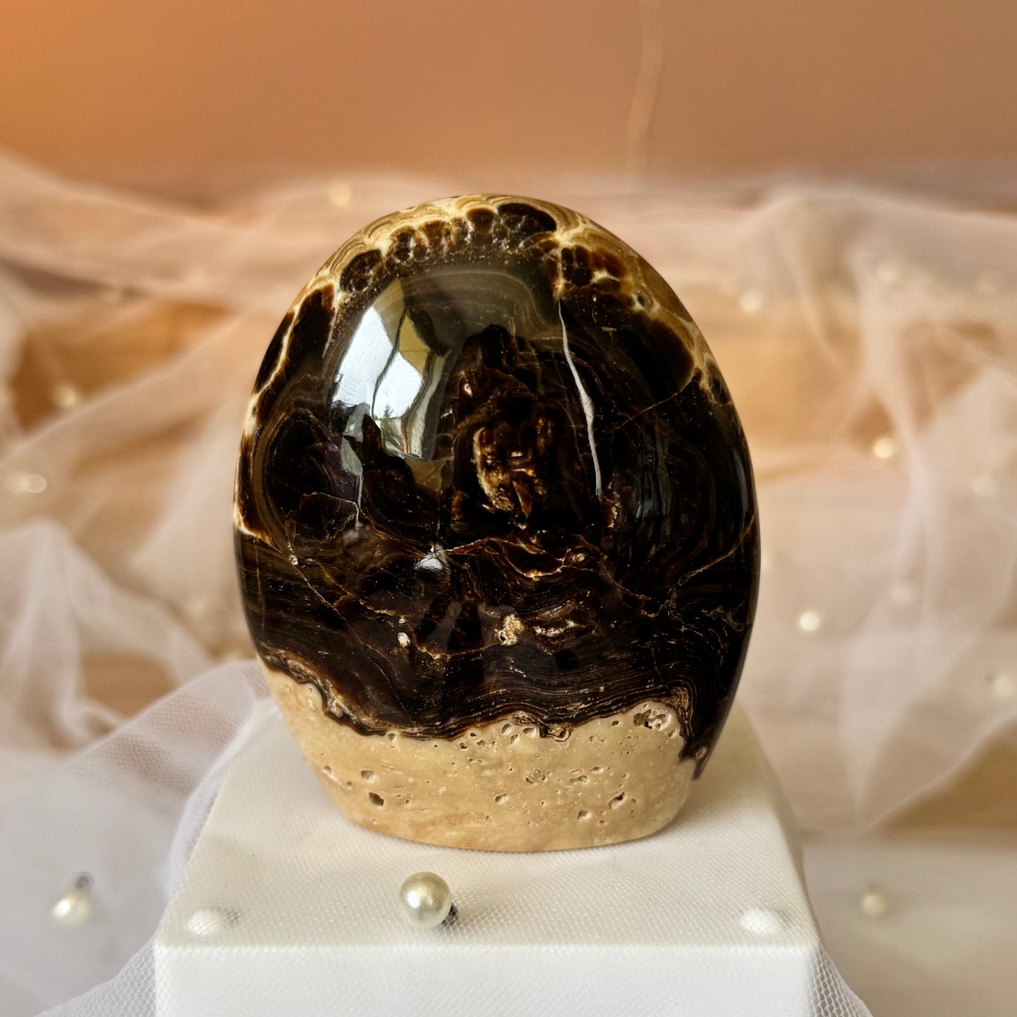 Chocolate Calcite Freeform