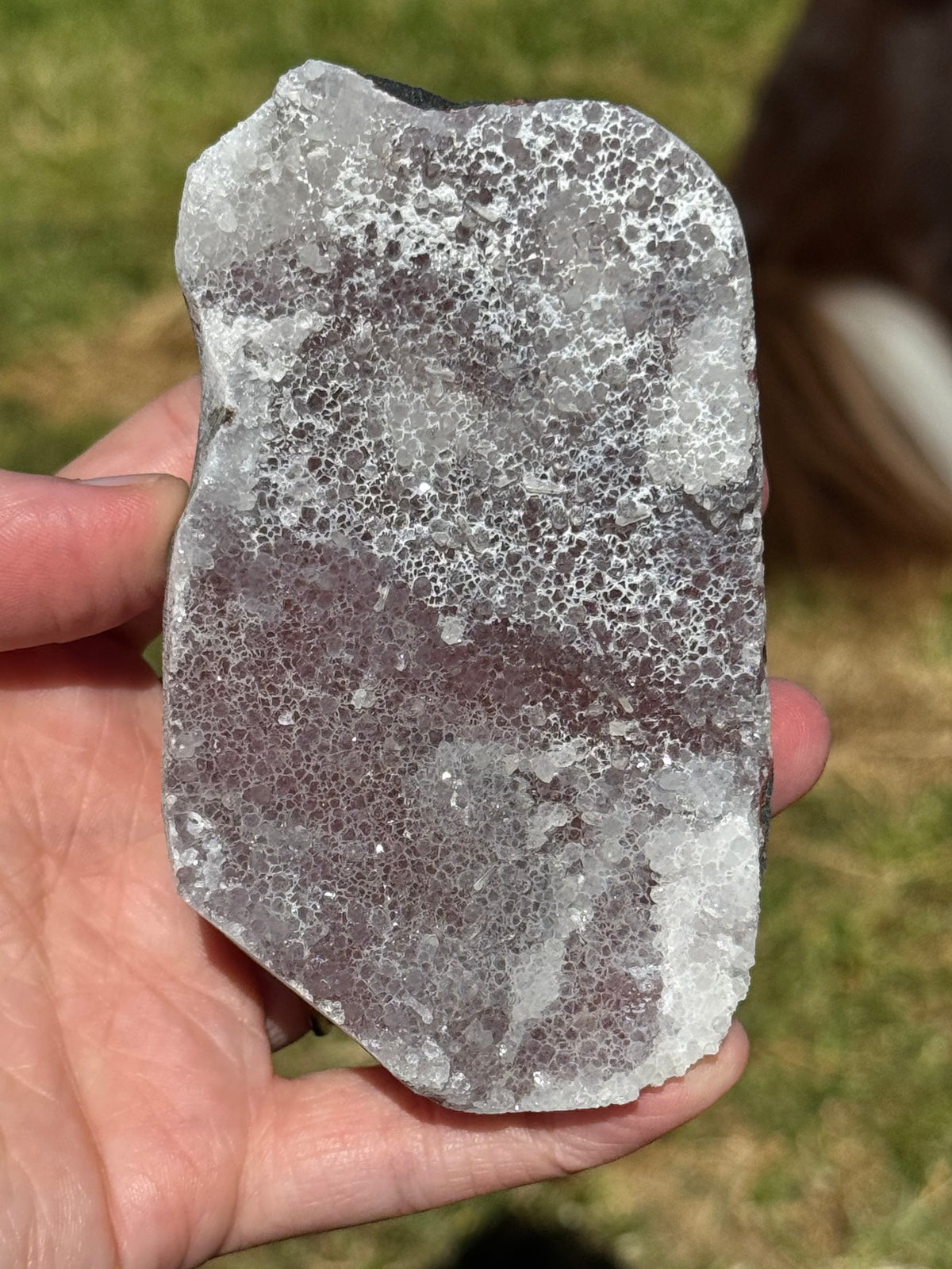 Pinky/Blurple Chalcedony Cluster