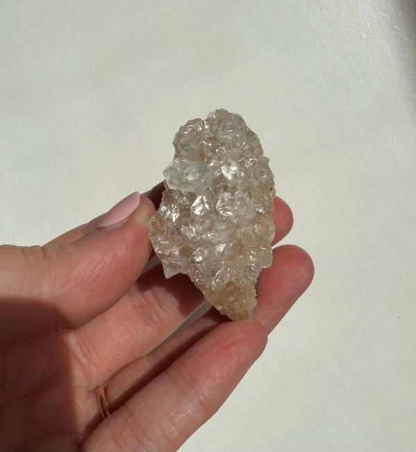 Peach Diamond Apophyllite Cluster/Specimen (E)