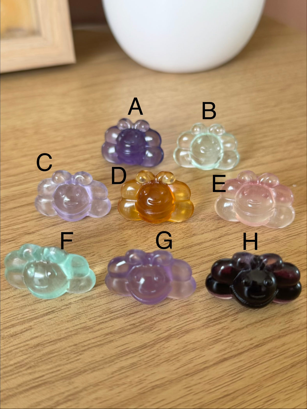 Fluorite Bee Carvings ~ Choose Your Own