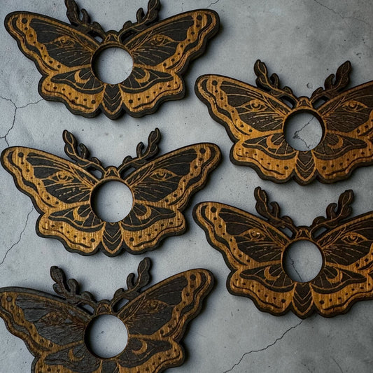 Buttermoth Wooden Sphere Stand