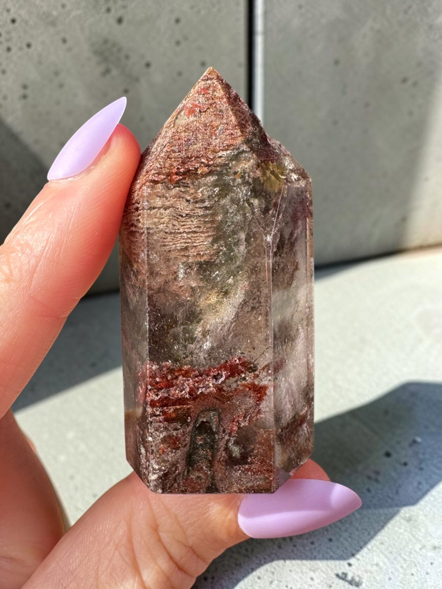 Garden Quartz (lodolite) Point