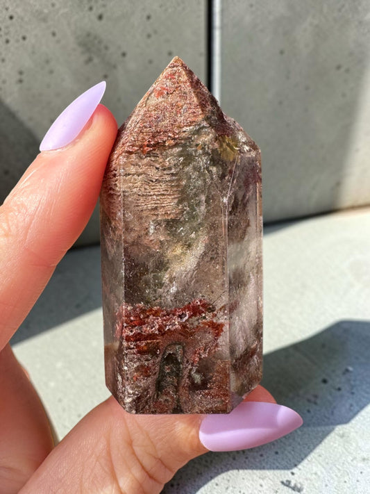 Garden Quartz (lodolite) Point