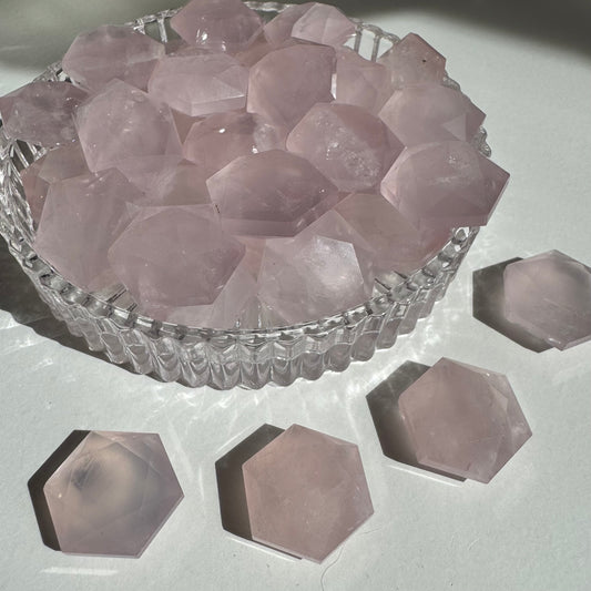 Rose Quartz Mini Faceted Gusher | Intuitively Chosen