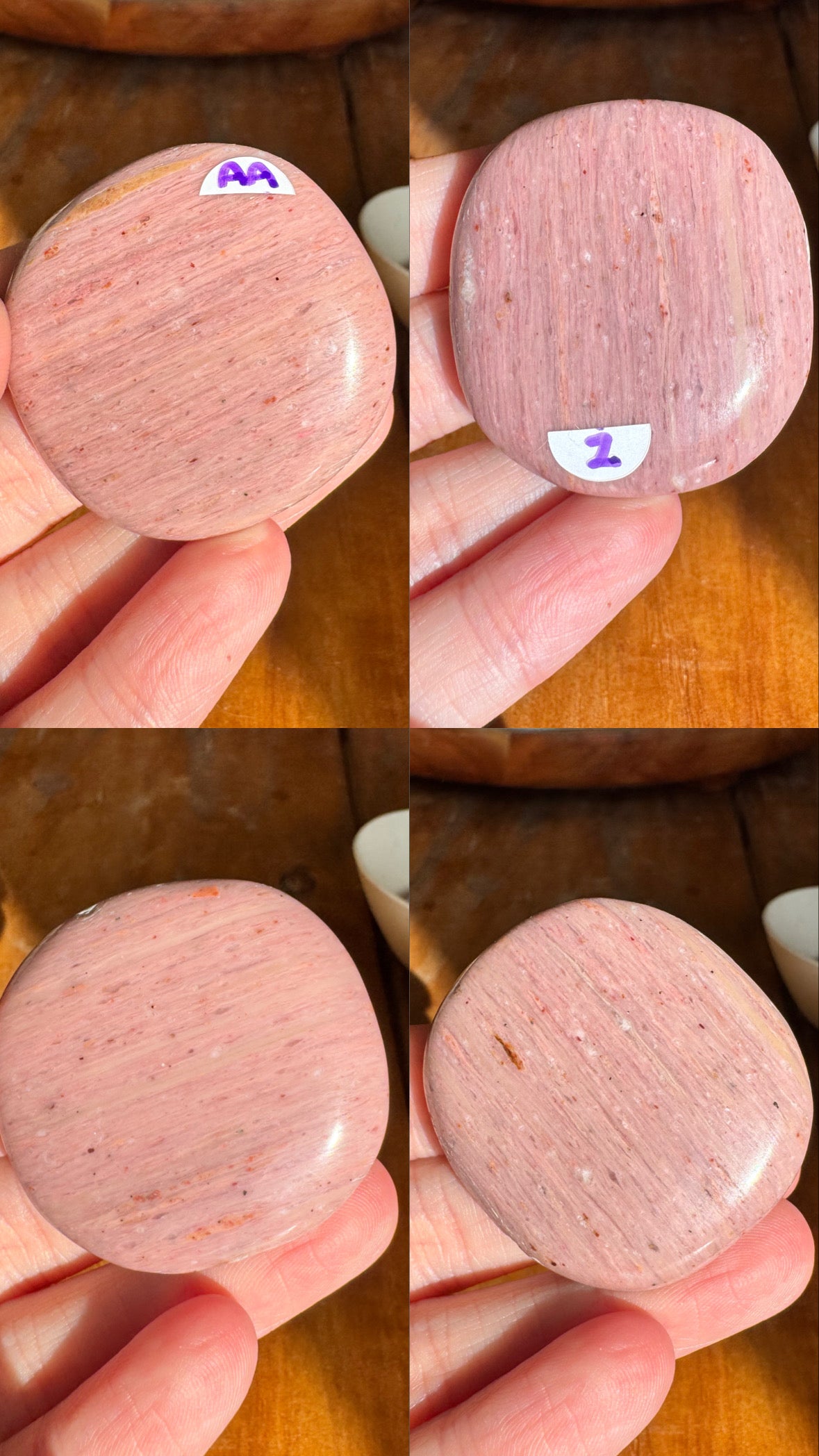 Pink Petrified Wood Flat Stones | Choose Your Own