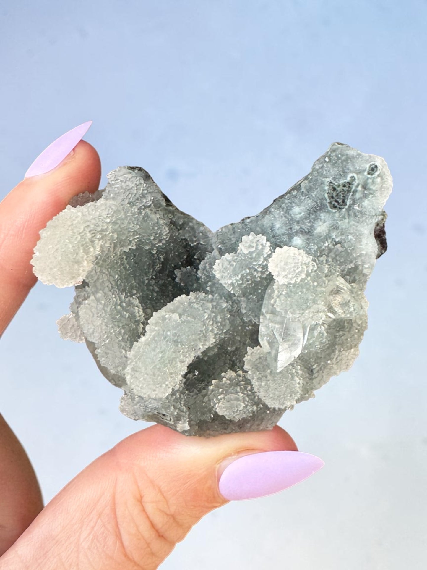 Denim Blue Chalcedony Cluster Specimen