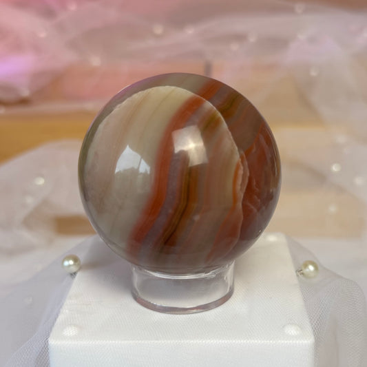 Pink Banded Onyx Sphere (b)