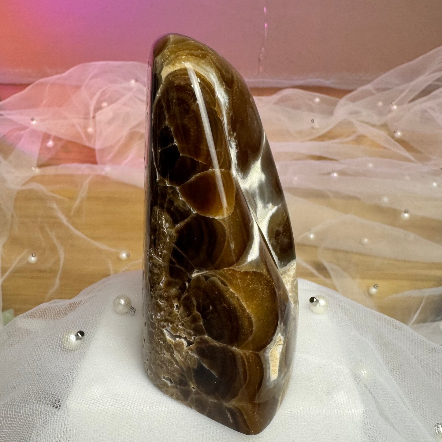 Leopard Chocolate Calcite Freeform
