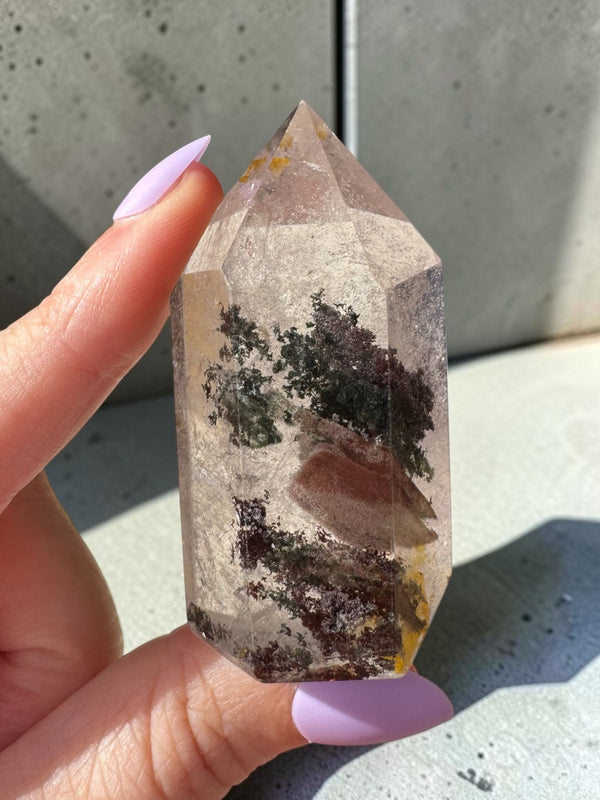 Garden Quartz (lodolite) Point